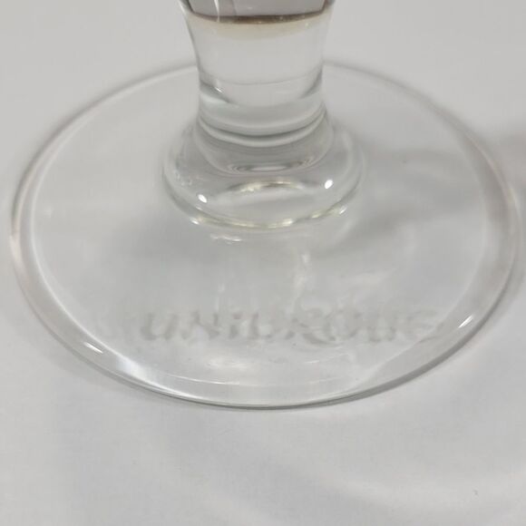 Unibroue Belgium Beer Glass Tulip 7" Tall Beer Glass Gold Print French Canadian - Picture 3 of 3